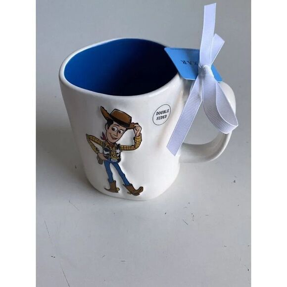 Rae Dunn Disney Pixar Toy Story Woody Howdy Mug Double Sided Ceramic NEW - Picture 3 of 8